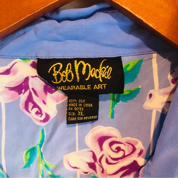 VTG Bob Mackie wearable Art 100% Silk xl - Picture 2 of 4